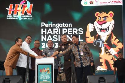 Gubernur Edy Rahmayadi Buka Pameran Hari Pers Nasional 2023